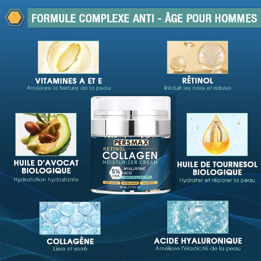 PERSMAX Men's Collagencream Anti-wrinkle cream Cream for whitening the skin Beauty masks - PERSMAX