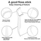 PERSMAX Dental Floss Pick 8pack 400pcs ultra-fine wire to remove teeth gaps family pack adults and children's teeth picking artifact toothpick portable does not hurt teeth - PERSMAX