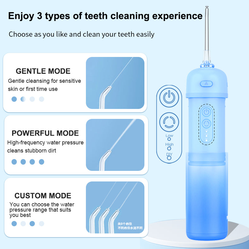 PERSMAX Portable water flosser for adults and children, 6-12 years old children's orthodontic braces, water flossing, teeth cleaning artifact - PERSMAX