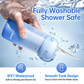 Water Flosser for Orthodontics Teeth Cleaning - Portable Electric Oral Irrigator Pick for Braces, Travel, Kids, with 3 Modes 8 Pressure Settings, 8 Tips, 150ML, IPX7, Gradient Blue - PERSMAX