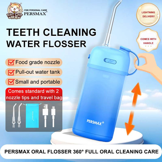 PERSMAX Portable water flosser for adults and children, 6-12 years old children's orthodontic braces, water flossing, teeth cleaning artifact - PERSMAX