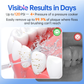 Water Flosser for Orthodontics Teeth Cleaning - Portable Electric Oral Irrigator Pick for Braces, Travel, Kids, with 3 Modes 8 Pressure Settings, 8 Tips, 150ML, IPX7, Gradient Blue - PERSMAX