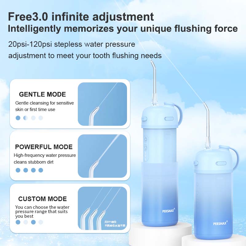PERSMAX Portable water flosser for adults and children, 6-12 years old children's orthodontic braces, water flossing, teeth cleaning artifact - PERSMAX