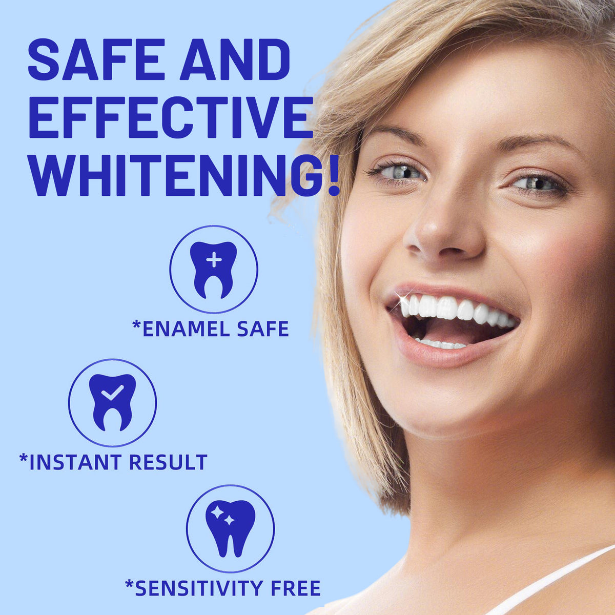 PERSMAX Teeth Whitening Strips – Professional Dentist Approved, Gum-Safe Formula, 28 Non-Slip Strips Kit, 14 Treatment, Pain-Free Express Whitening in 30 Min, Easy to Use for Bright Smile - PERSMAX