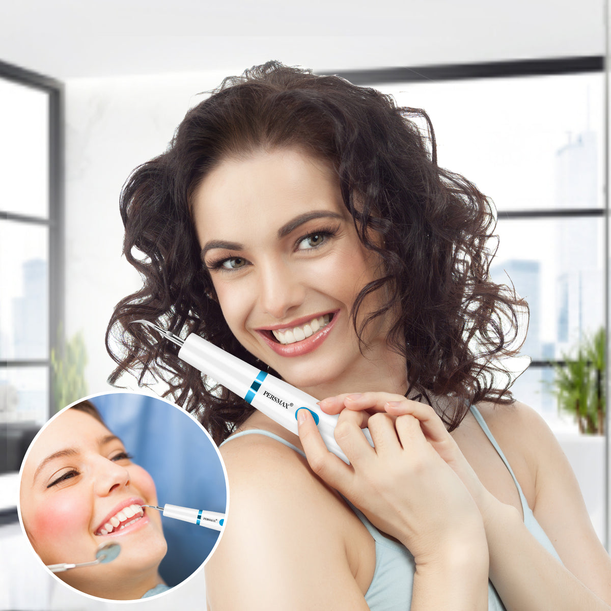 PERSMAX | White Ultrasonic Dental Calculus Remover