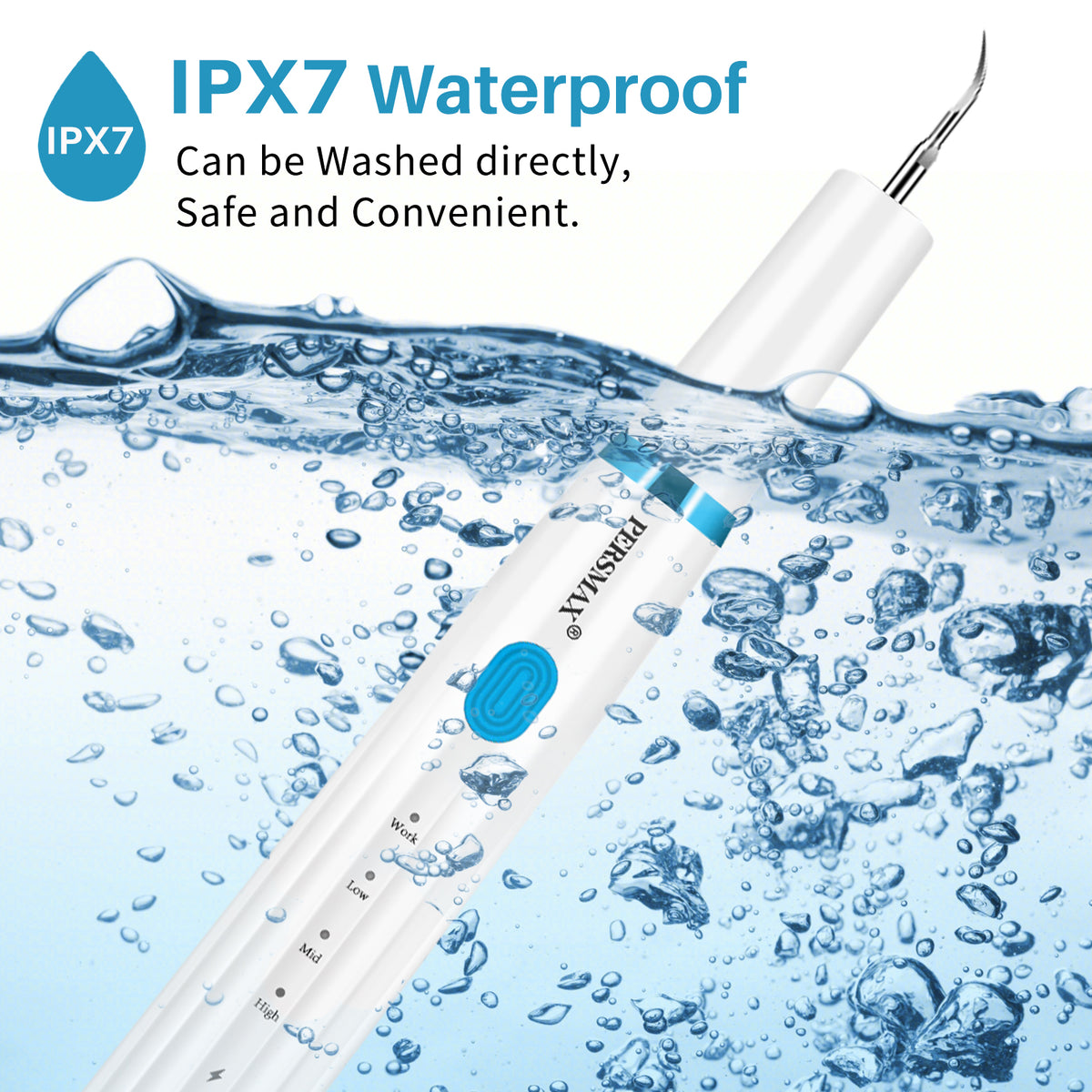 PERSMAX | White Ultrasonic Dental Calculus Remover