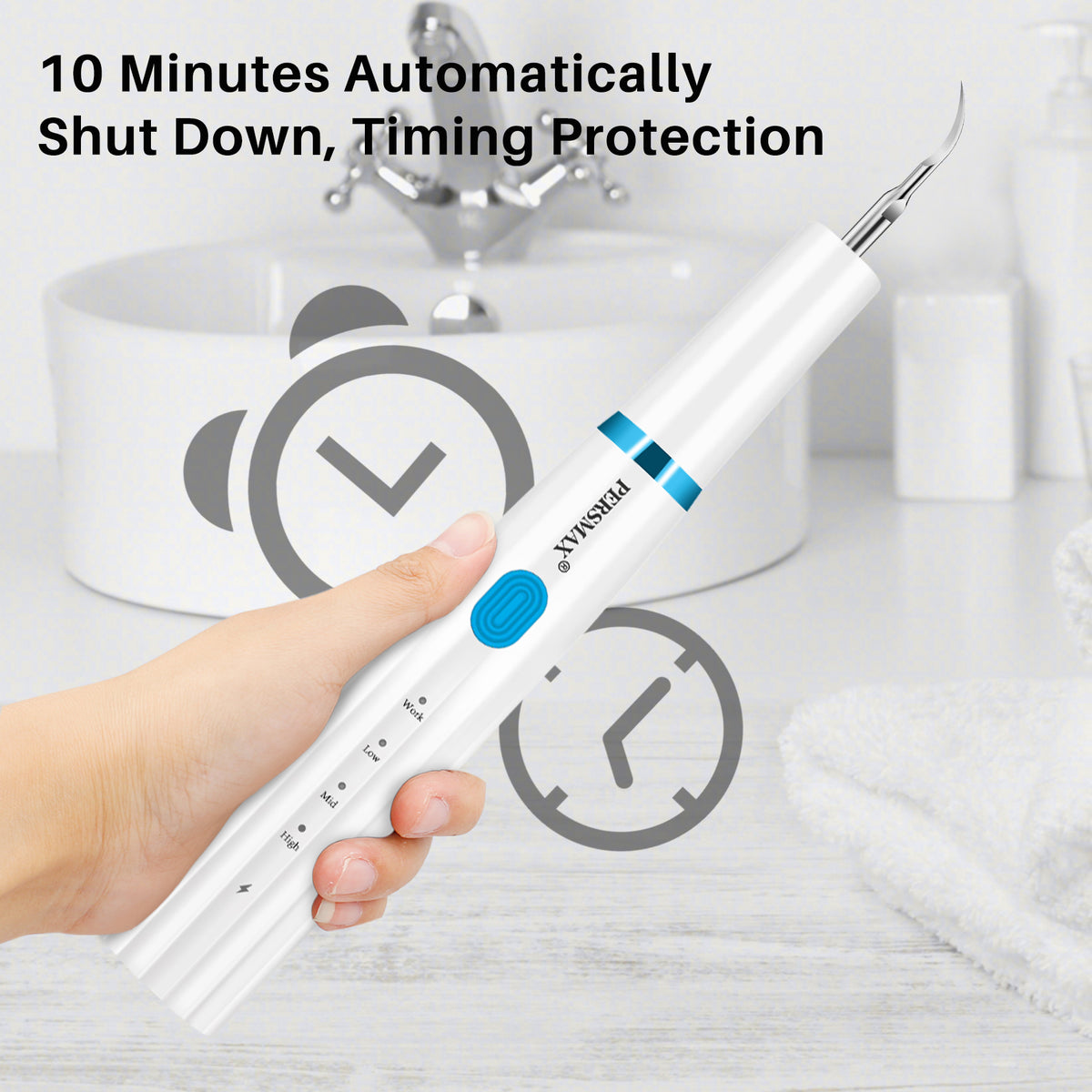 PERSMAX | White Ultrasonic Dental Calculus Remover
